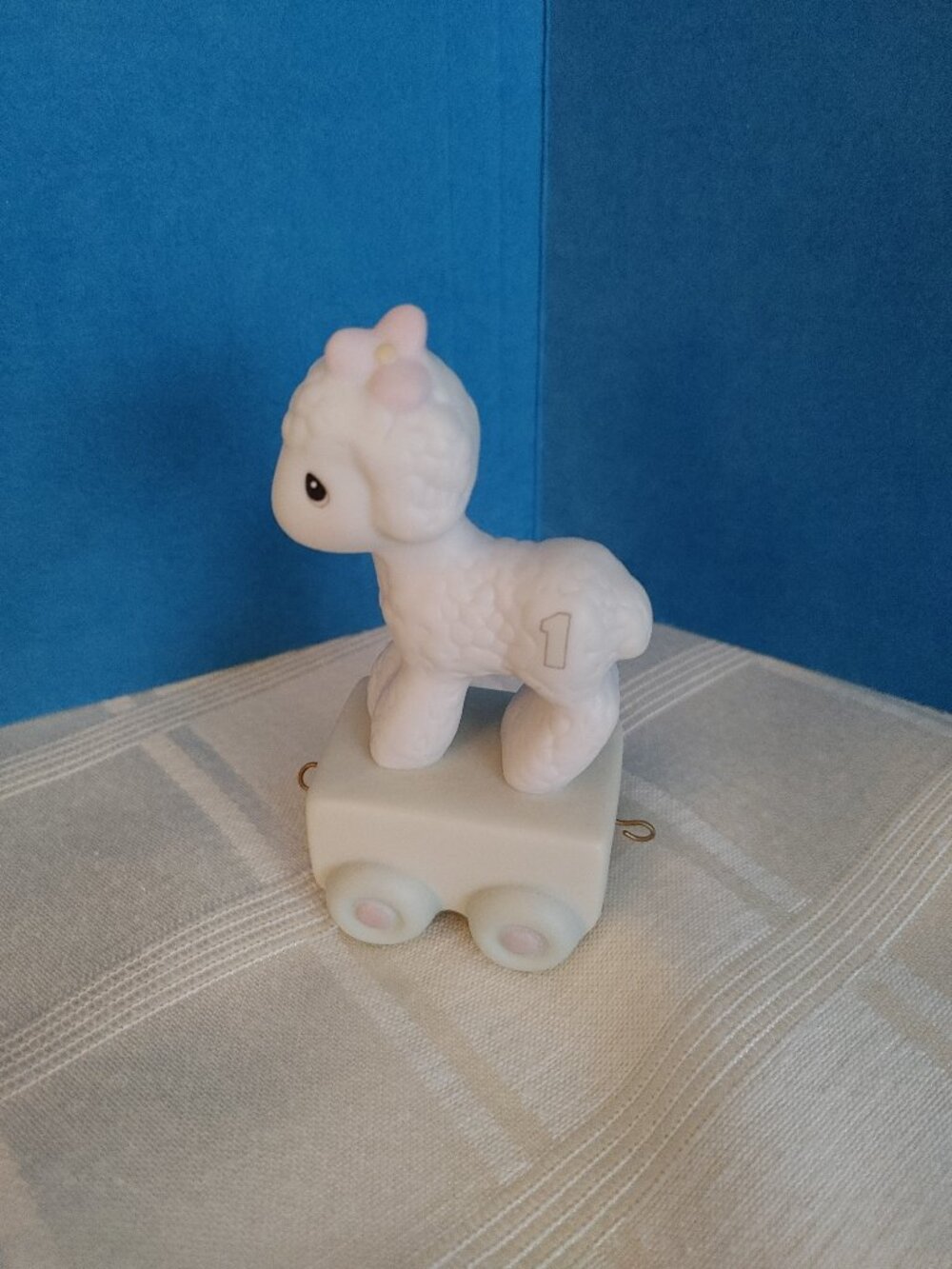Precious Moments Age 1 Lamb Train Figurine